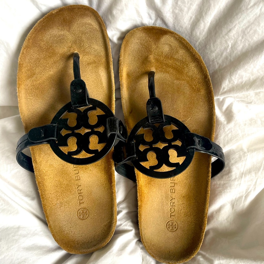 Tory Burch Miller patent sandal